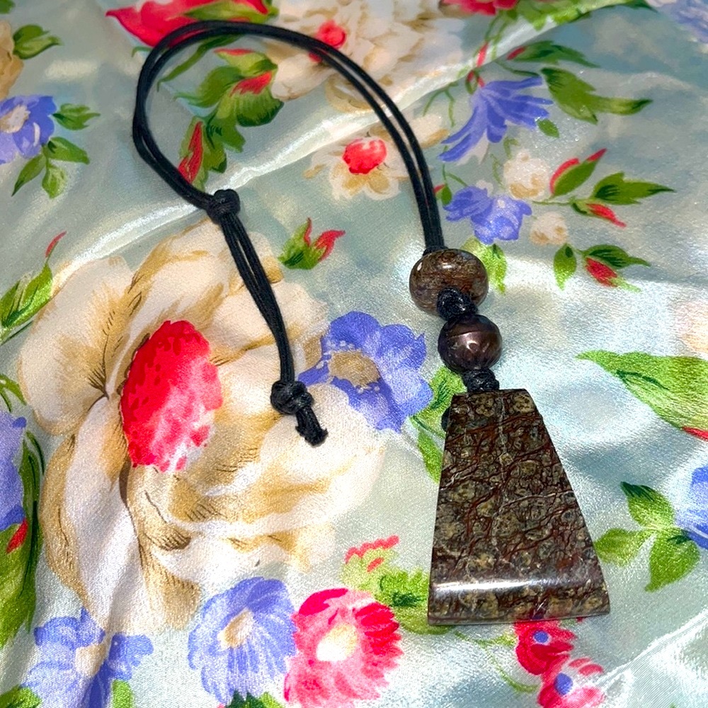 Vintage 26” Marble String Necklace